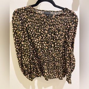 Who What Wear, Black Animal Print Blouse, Size Small (New without tags)